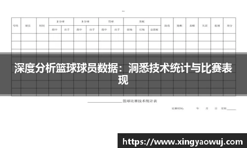 深度分析篮球球员数据：洞悉技术统计与比赛表现